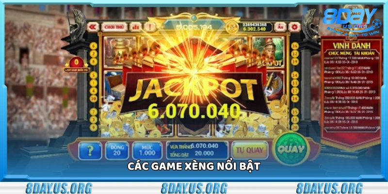 Khám phá các game xèng nổi bật