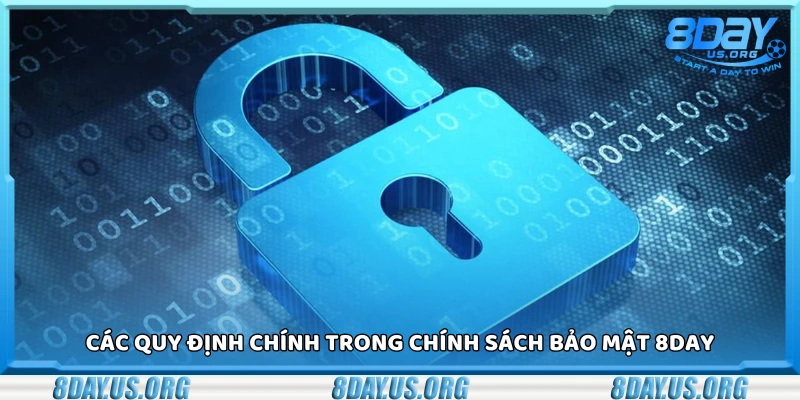 Quy định chính trong chính sách bảo mật 8Day